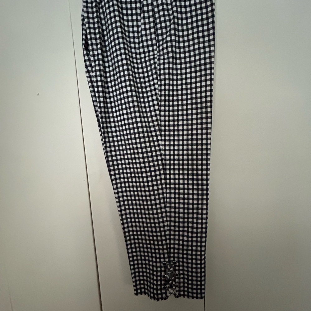 Black and White Checkered Capris